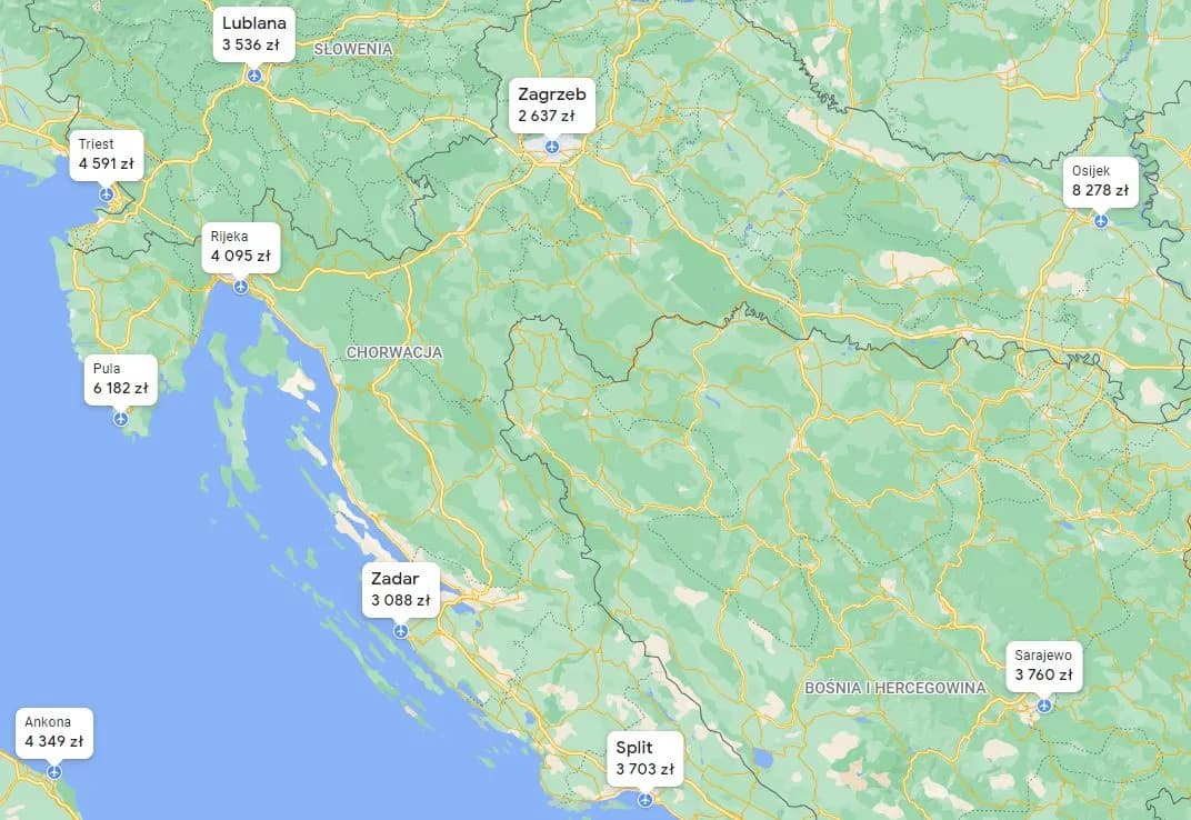 Najlepsza trasa do Zadaru: unikaj kosztów i korków w podróży